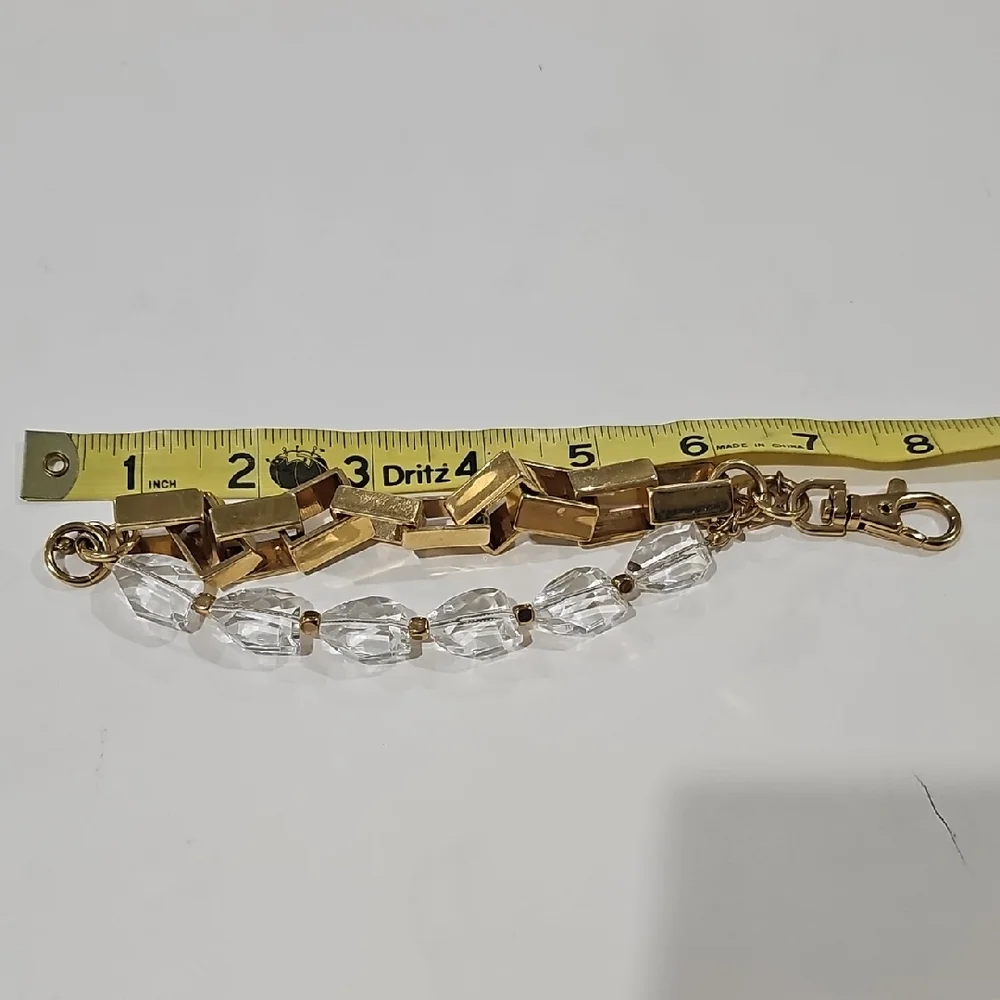 Ann Taylor Gold and Clear Bracelet - Picture 2 of 3
